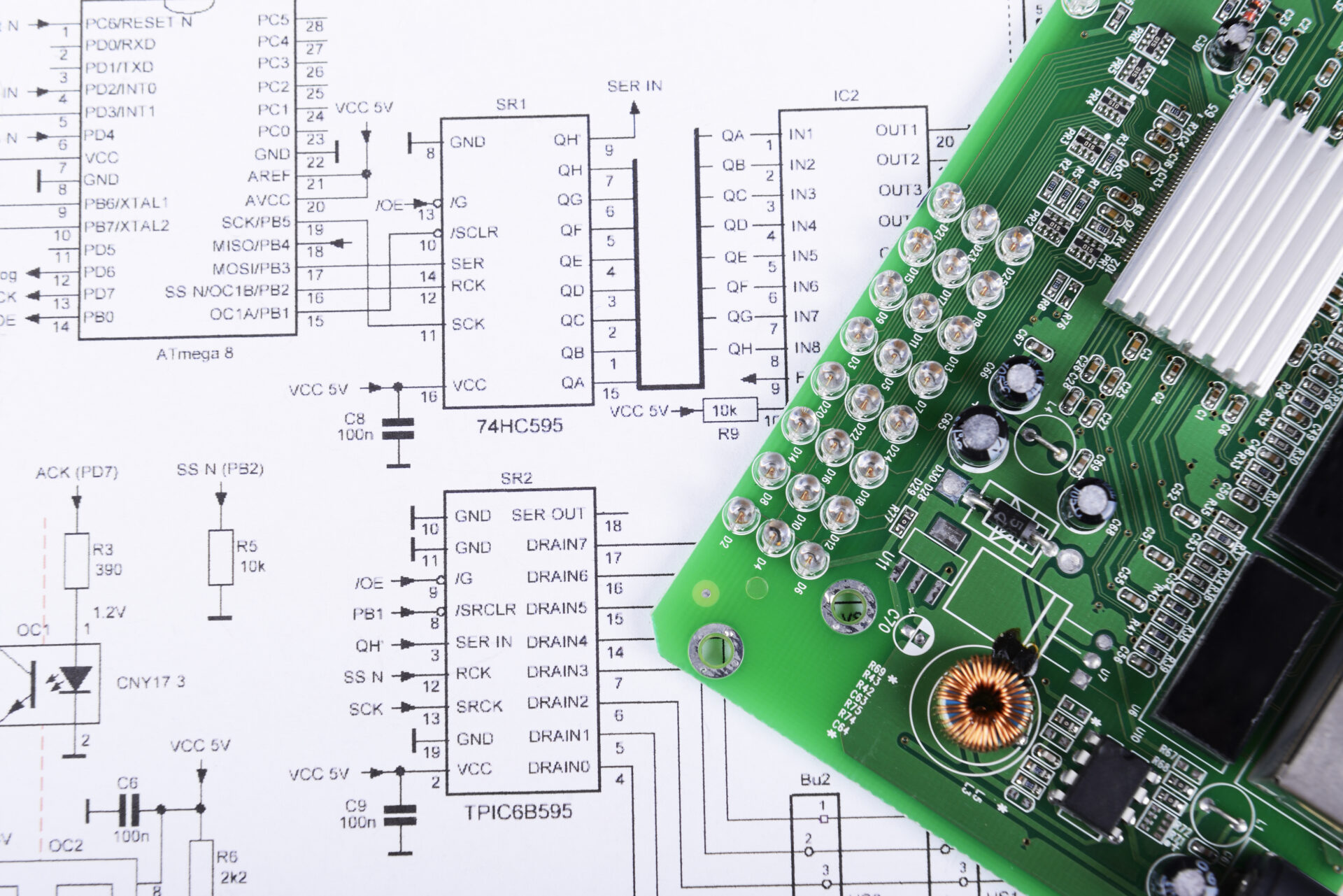 workplace of an electronic engineer